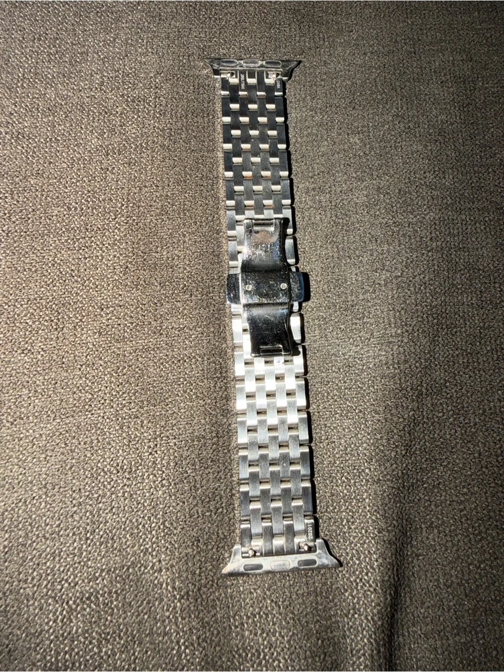 Michele Apple Silver/Rose Gold Linked Smartwatch Band - Picture 4 of 4